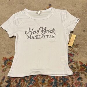 White New York Manhattan T-Shirt